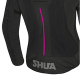 SHUA GRAVITY MESH 2.0 CHAQUETA DE MOTO MUJER NEGRO ROSA