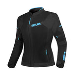 SHUA GRAVITY MESH 2.0 JAQUETE DE MOTO DONES NEGRE TURQUOISE