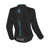 SHUA GRAVITY MESH 2.0 CHAQUETA DE MOTO MUJER NEGRO TURQUOISE