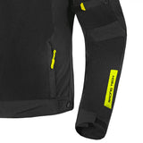 SHUA GRAVITY MESH 2.0 CHAQUETA DE MOTO HOMBRE NEGRO AMARILLO FLOU