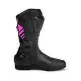 SHUA SUPER TECH CARRERES BOTAS DE MOTO DONA NEGRE ROSA