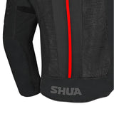 SHUA GRAVITY MESH 2.0 JAQUETE DE MOTO HOMES NEGRE VERMELL