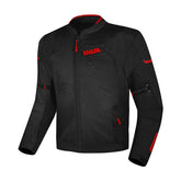 SHUA GRAVITY MESH 2.0 JAQUETE DE MOTO HOMES NEGRE VERMELL