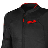 SHUA GRAVITY MESH 2.0 JAQUETE DE MOTO HOMES NEGRE VERMELL