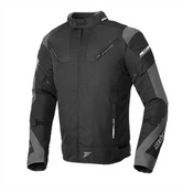 SEVENTY DEGREES SD-JR69 INVIERNO CHAQUETA DE MOTO RACING HOMBRE NEGRO GRIS
