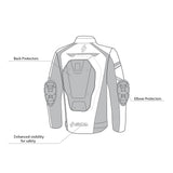 SHUA IMMORTAL CHAQUETA DE MOTO HOMBRE NEGRO AZUL
