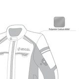 SHUA IMMORTAL CHAQUETA DE MOTO HOMBRE NEGRO AZUL