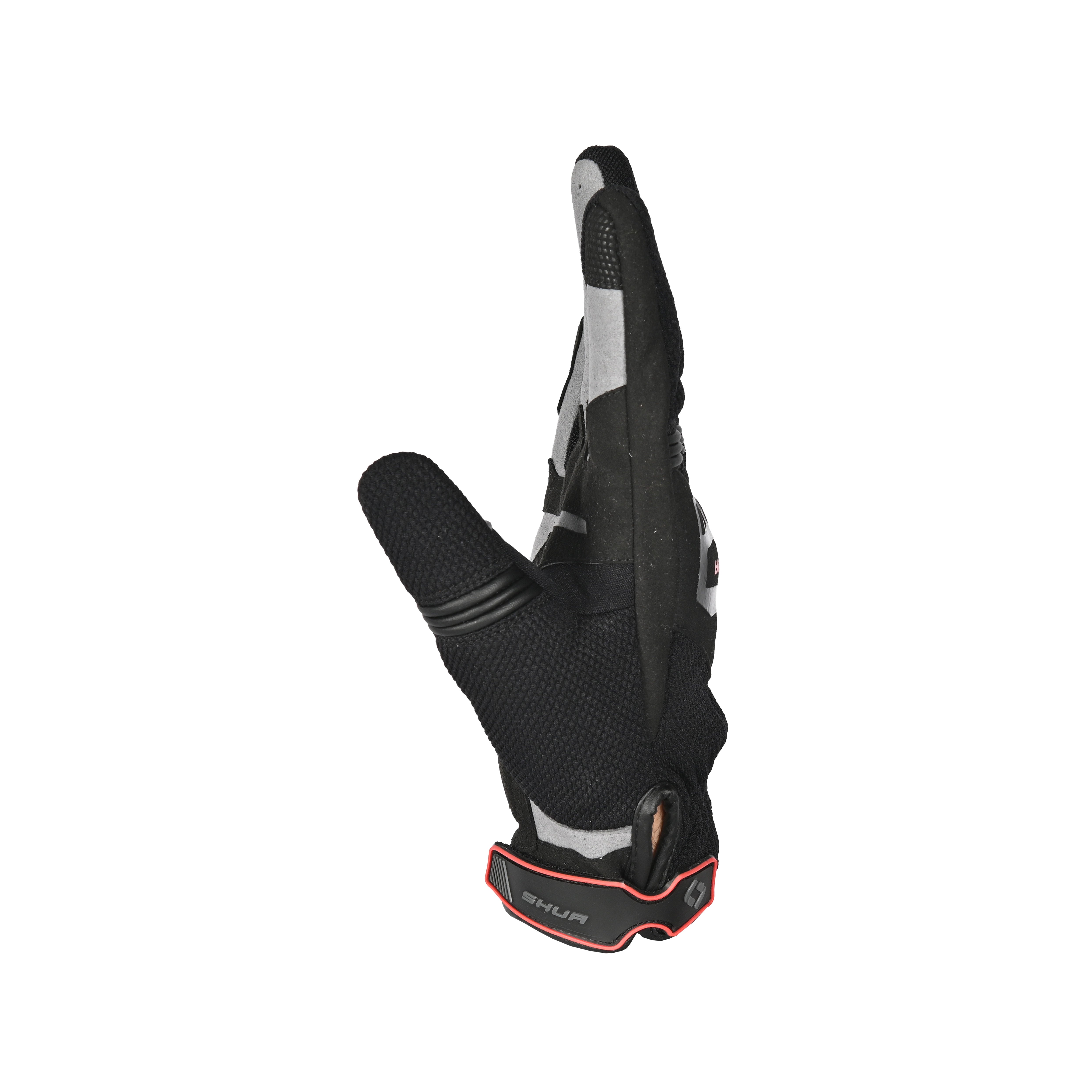 Shua - Sea Breeze Guantes Negro/Gris/Rojo-GUANTES-Maximo Moto