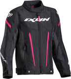 IXON STRIKER NIÑOS L Moto Textil Chaqueta Negro Fushia