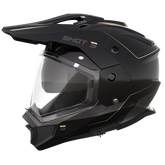 SHOT TREK MAX VISION RALLY CASCO DE MOTO NEGRO ARENA BRILLANTE