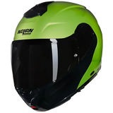 NOLAN X-1005 ULTRA CARBON MIVEDI 329 Modular Casco Verde Impulso Nero