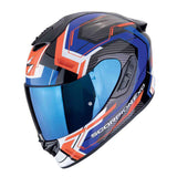 SCORPION EXO-R1 EVO AIR COUP INTEGRAL CASCO Negro Rojo Azul