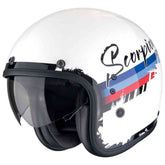 SCORPION BELFAST EVO ADONIS ABIERTO CASCO Blanco Rojo Azul