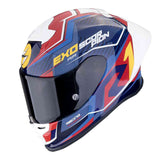 SCORPION EXO-R1 EVO AIR COUP ligero Casco Azul Rojo Amarillo