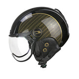 CGM 801G JET EBI GOLD Abierto Casco Negro Perla Oro - CASCO