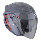SCORPION EXO-230 CIT-E Abierto Casco Gris Rojo