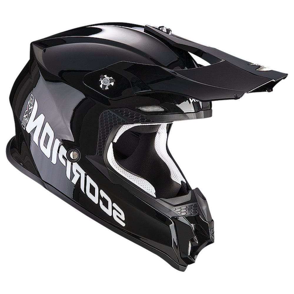 SCORPION VX-16 EVO AIR SOLID Motocross Casco Negro
