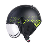 CGM 801S JET EBI TONE Abierto Casco Negro Amarilla Opaca - CASCO
