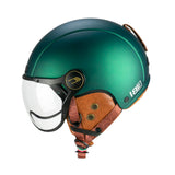 CGM 801V JET EBI VINTAGE Abierto Casco Verde Satinado - CASCO