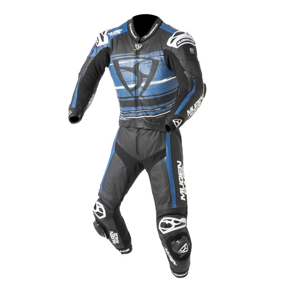 MUGENRACE MNR-2008 Rc-Max Due Traje Cuero Blanco Negro Azul