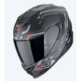 SCORPION EXO-520 EVO AIR RANKA LIGERO CASCO Negro mate plata rojo