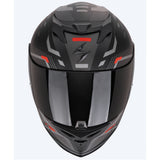 SCORPION EXO-520 EVO AIR RANKA LIGERO CASCO Negro mate plata rojo