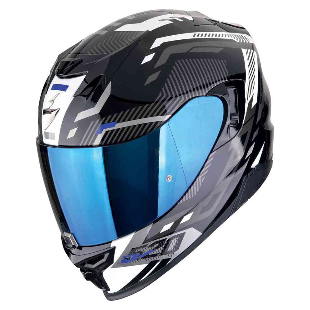 SCORPION EXO-520 EVO AIR RANKA INTEGRAL CASCO Negro-Blanco-Azul