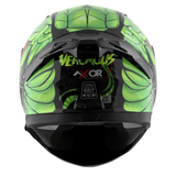 AXOR APEX VENOMOUS DV CASCO INTEGRAL DE MOTOCICLETA NEGRO_VERDE