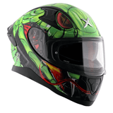 AXOR APEX VENOMOUS DV CASCO INTEGRAL DE MOTOCICLETA NEGRO_VERDE