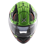 AXOR APEX VENOMOUS DV CASCO INTEGRAL DE MOTOCICLETA NEGRO_VERDE