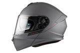 MT Genesis SV Solid A1 en titanio mate Casco modular para motocicleta