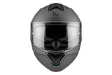 MT Genesis SV Solid A1 en titanio mate Casco modular para motocicleta