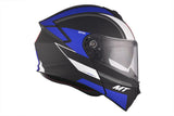 MT Genesis SV Cave A7 Casco frontal abatible mate para motocicleta - CASCO