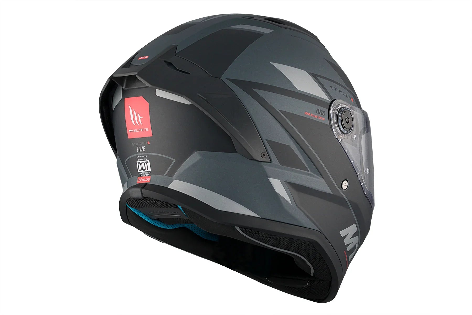 MT Stinger 2 Zivze C2 Casco integral para motocicleta Mate - CASCO
