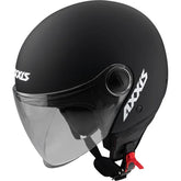 AXXIS OF501B SQUARE S SOLID A1 CASCO DE MOTO NEGRO MATE