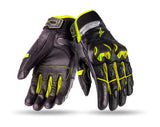 SEVENTY SD-N32 Verano Desnudo Hombre Guante Negro Amarillo