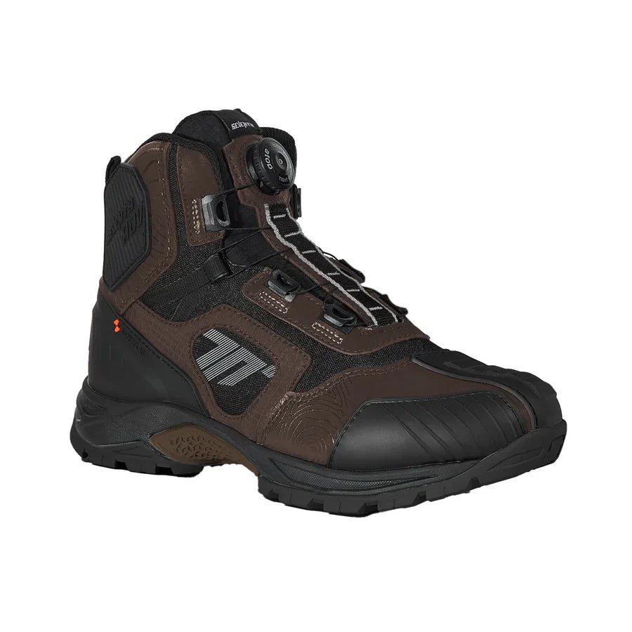 SEVENTYSD-BA7 STELVIO LOW Botas De Aventura Para Motocicleta Unisex Negro Marrón