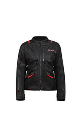 SEVENTY SD-JT69 Tanami Chaqueta De Motocicleta Para Mujer Negra/Roja