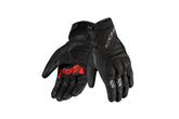 SEVENTY SD-T55 ATAK Guantes De Motociclismo Para Hombre Negro/Rojo