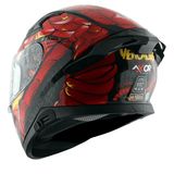 AXOR APEX VENOMOUS DV CASCO INTEGRAL DE MOTOCICLETA NEGRO_ROJO