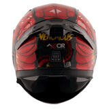 AXOR APEX VENOMOUS DV CASCO INTEGRAL DE MOTOCICLETA NEGRO_ROJO