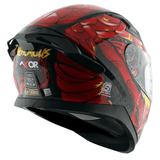 AXOR APEX VENOMOUS DV CASCO INTEGRAL DE MOTOCICLETA NEGRO_ROJO