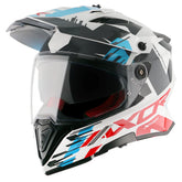 AXOR X-CROSS D/V X1 CASCO BLANCO ROJO AZUL