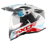 AXOR X-CROSS D/V X1 CASCO BLANCO ROJO AZUL