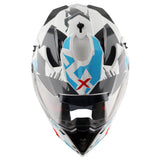 AXOR X-CROSS D/V X1 CASCO BLANCO ROJO AZUL