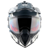 AXOR X-CROSS D/V X1 SPEEDOMETER CASCO DE MOTO BLANCO GRIS
