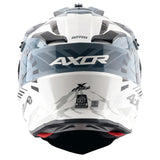 AXOR X-CROSS D/V X1 SPEEDOMETER CASCO DE MOTO BLANCO GRIS