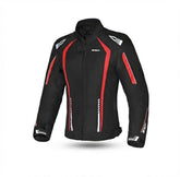 R-TECH MARSHAL JAQUETES DE MOTO SENYORA NEGRE VERMELL