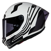 NOLAN X-804 RS ULTRA CARBON ALA 344 CASCO INTEGRAL BLANCO NEGRO