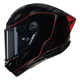 NOLAN X-804 RS ULTRA CARBON SSO DI PICCHE 342 INTEGRAL CASCO NERO ROSSO